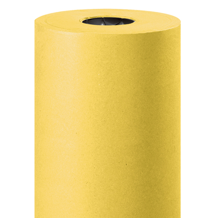 36" - 50 lb. Yellow Kraft Paper Rolls