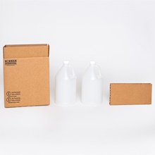 Haz Mat Plastic Jug Hexacomb Shipper Kits
