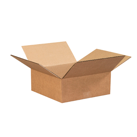 8 x 8 x 3" Flat Corrugated Boxes