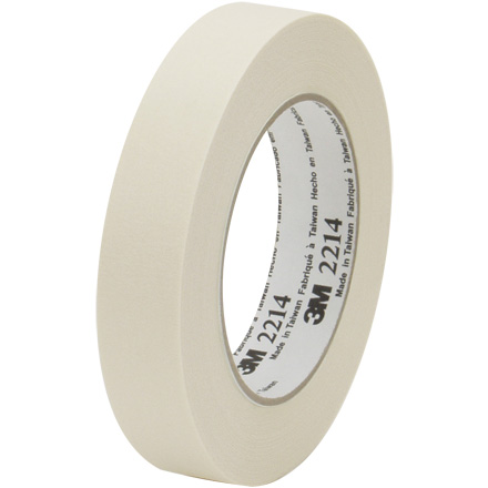 1" x 60 yds. (12 Pack) 3M Paper Masking Tape 2214