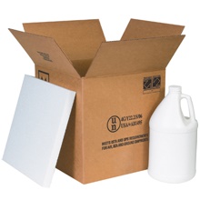 Haz Mat Plastic Jug Foam Shipper Kits