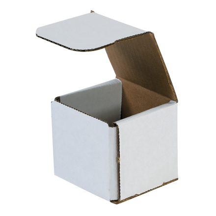 3 x 3 x 3" White Corrugated Mailers