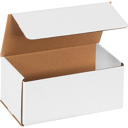 9 x 5 x 4" White Corrugated Mailers