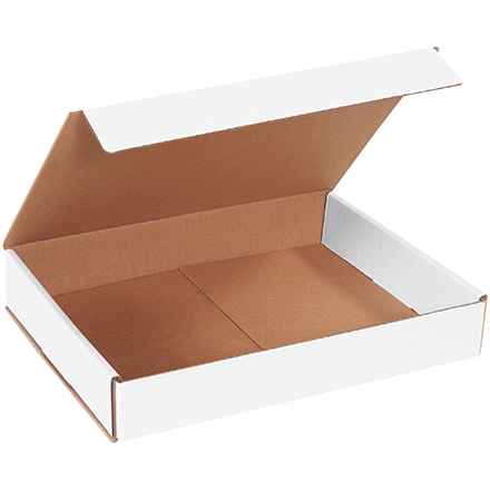 12 x 9 x 2" White Corrugated Mailers