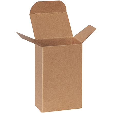 2 <span class='fraction'>1/2</span> x 1 <span class='fraction'>3/4</span> x 4" Kraft Reverse Tuck Folding Cartons