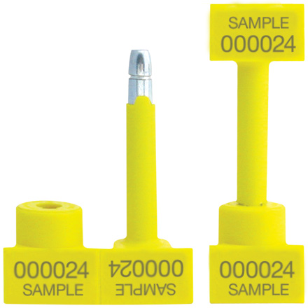 1 <span class='fraction'>1/4</span>" Yellow Bolt Seals